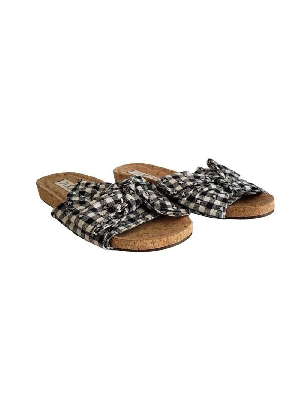 Sugar Xenonc Womens Bow Slip On Flat Sandals Size 8.5 - Picture 1 of 8